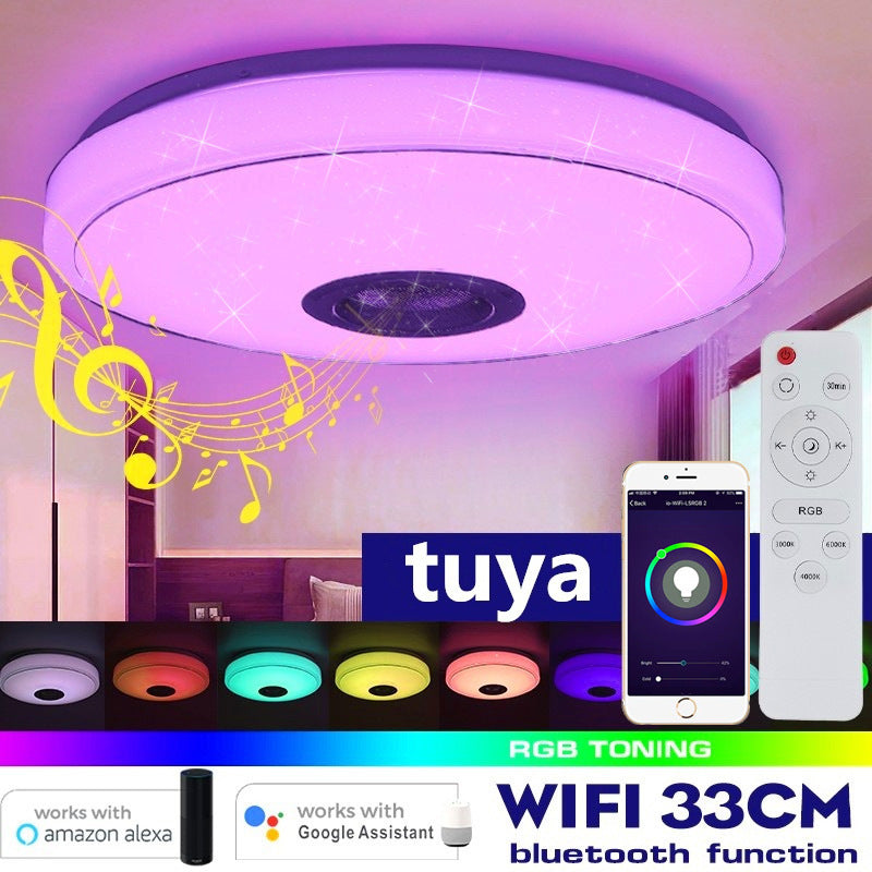 Tuya Wifi Smart Ceiling Light Led Colorful App Remote Control Bluetooth Lamps