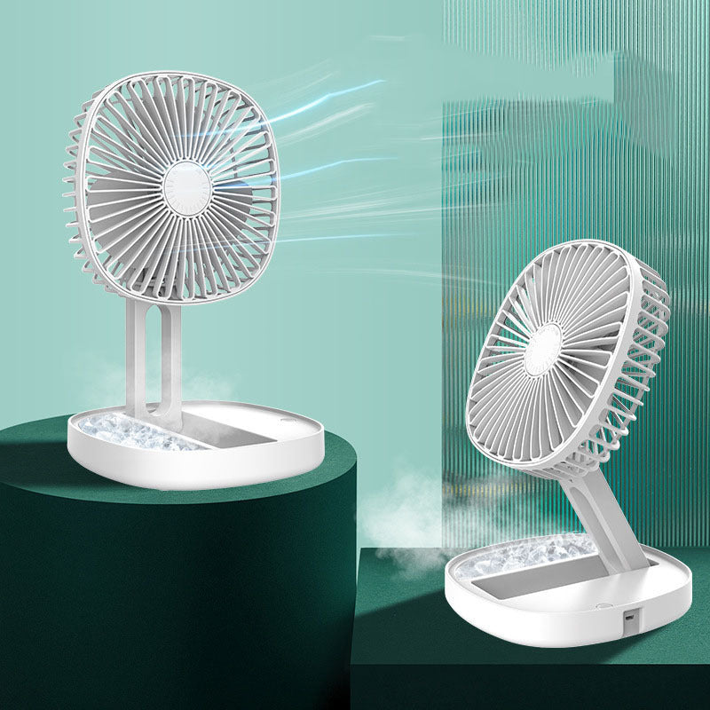 Small Portable Air Conditioning Appliances Foldable Electric Fan USB Rechargeable Desktop Fans