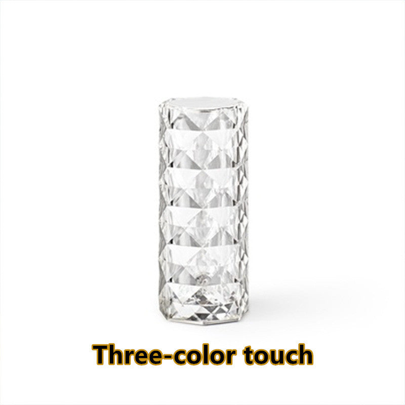 USB Table Lamps Bedroom Touch Dimming Atmosphere Diamond Night Light