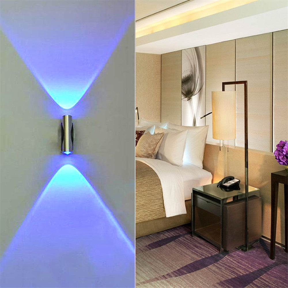 LED double head wall light