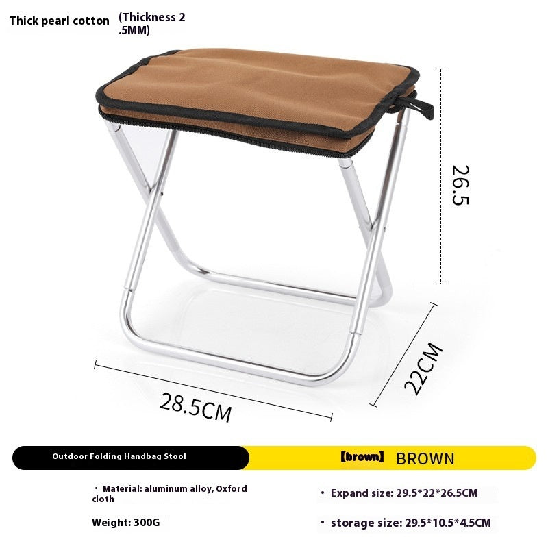 Ultra-light Portable Small Chair Folding Stool Aluminum Alloy Folding Stool