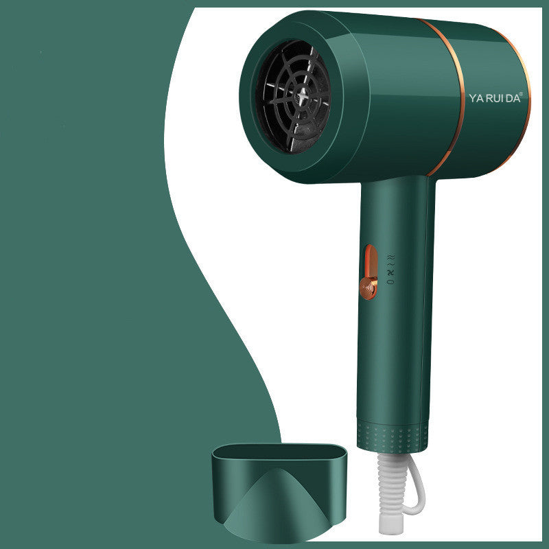 Portable Folding Low Power Cold And Hot Blue ABS Hair Dryer