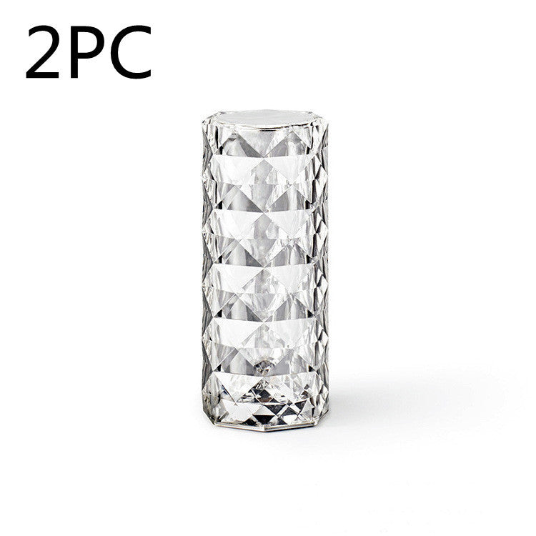 USB Table Lamps Bedroom Touch Dimming Atmosphere Diamond Night Light