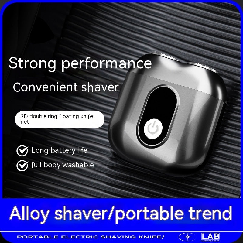 Mini Shaver Double-headed Portable USB Charging Waterproof Men's Household