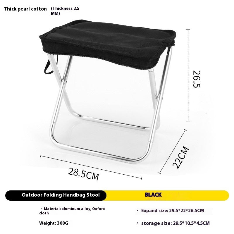 Ultra-light Portable Small Chair Folding Stool Aluminum Alloy Folding Stool