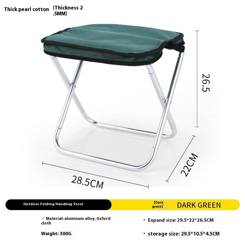 Ultra-light Portable Small Chair Folding Stool Aluminum Alloy Folding Stool