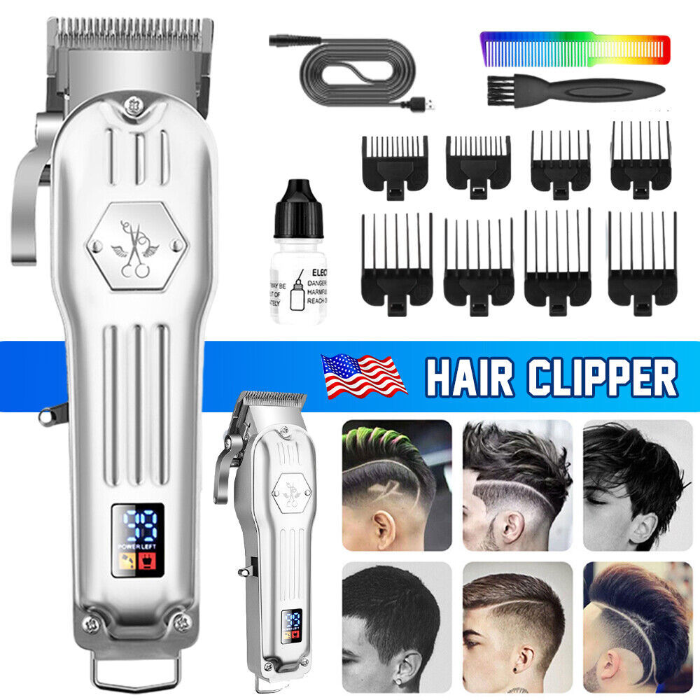 Professional Hair Clippers Cordless Trimmer Beard Cutting Machine Barber